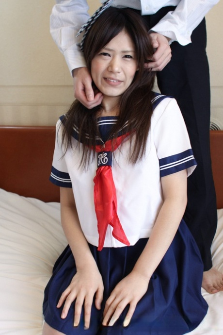 After giving a blowjob, the haired Asian schoolgirl Yukari has been having hardcore POV sex.