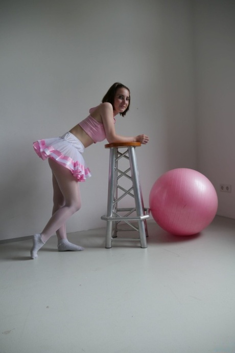 Brunette Ballerina Lia Louise Teases In Her Tutu & Fucks Her Dance Instructor