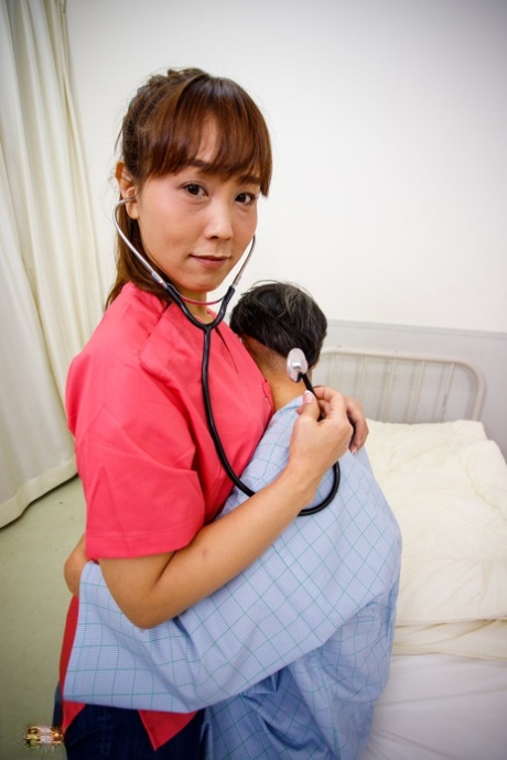 Slutty Japanese Nurse Shoko Chiba Seduces And Fucks Her Patient