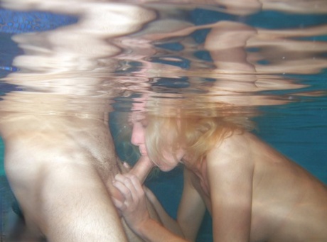 Blonde Pornstar Enjoys Wild Hardcore Sex With A Hung Stud In The Pool