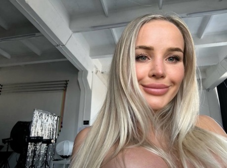 Looking dashing: OnlyFans' Victoria Broshkina teases with her big asses.