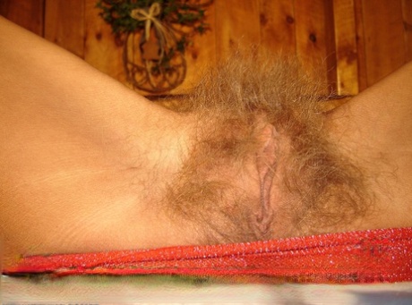 Skinny Granny Patience Takes Off Her Panties & Spreads Her Very Hairy Pussy