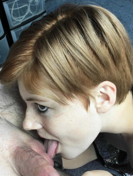 Sexy Redhead Ava Little Gives Logan Drake A POV Blowjob In A Hot CFNM Scene