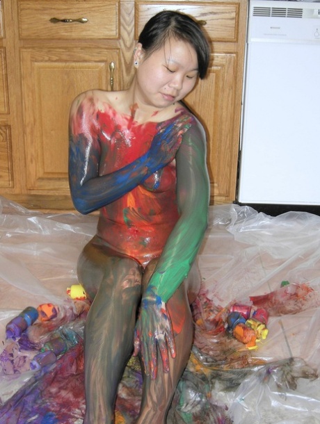 Asian Body Painting Porn - Asian Body Paint Porn Pics & Naked Photos - PornPics.com