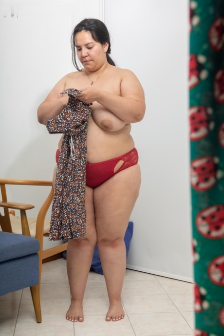 Laury, who is a fat man with big legs and weight issues, is caught on camera while getting dressed.