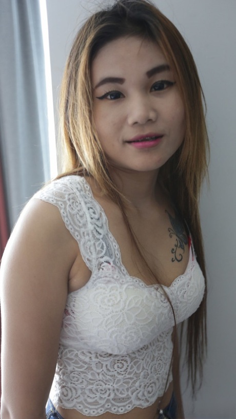 Ja, an Asian female who is amateur, demonstrates her petite body to be fully engaged while having her delicate pussy stimulated.