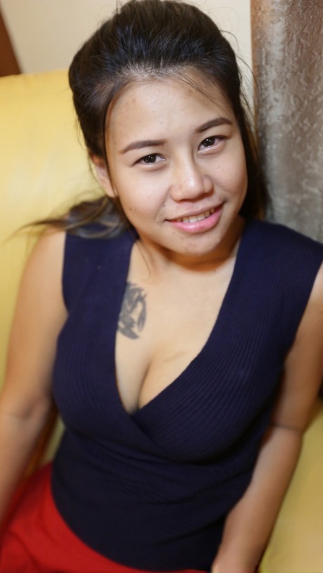 After exposing her plump busty chest, Milk is an Asian amateur who enjoys performing oral pleasure and POV.