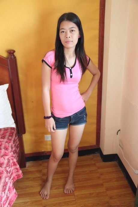 During a hotel room encountering her date, Filipina Marie Espino.