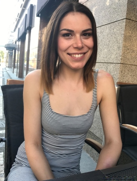 Veronica, the hot butt, takes a facial and displays her ass after performing oral sex on the floor.