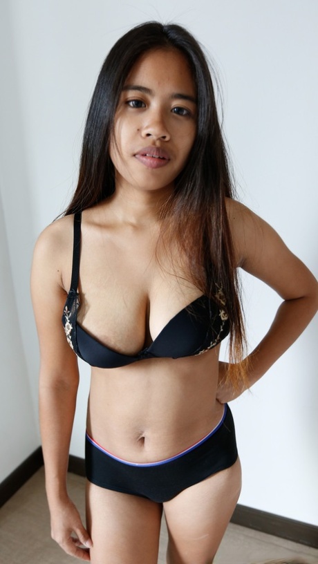 Lovely Asian Babe Htet Flaunts Her Big Tits While Stripping For Some POV Sex
