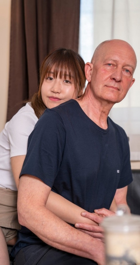 Hot Asian teen Ciel Tokyo	getting painfully fucked by a bald grandpa