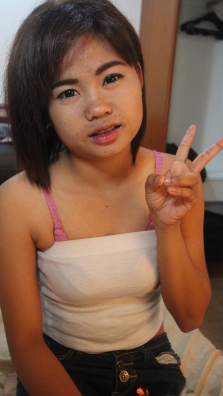 Asian Teen Bee G Enjoys Some Doggystyle Sex While Showing Her Small Tits