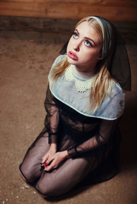 Naughty Nun Chloe Cherry Dress A Playboy Outfit And Gets Rammed In A DP 3some