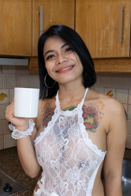 Amateur Asian With Tattoos Nani Lets Out Her Mesmerizing Breasts & Gives Head