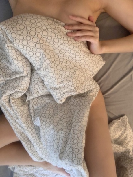 Adorable OnlyFans babe Little Kitty flashes her panties and tits in a solo