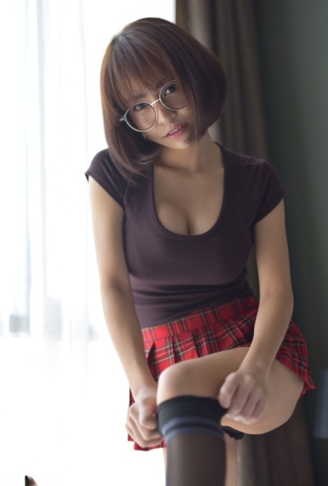 Pretty Asian Teen Flaunts Her Hot Ass Wearing A Miniskirt And Panties