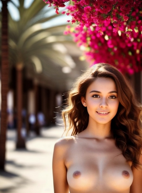 Stunning artificial beauty: Olga Milana, the AI-generated hottie, walks naked through the city.