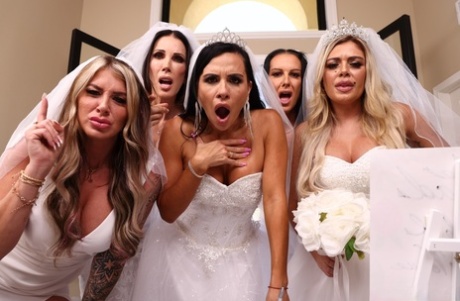 The wedding day of a seductive bride, Shay Sights and her co-wives, saw them engaging in group sexual activities.