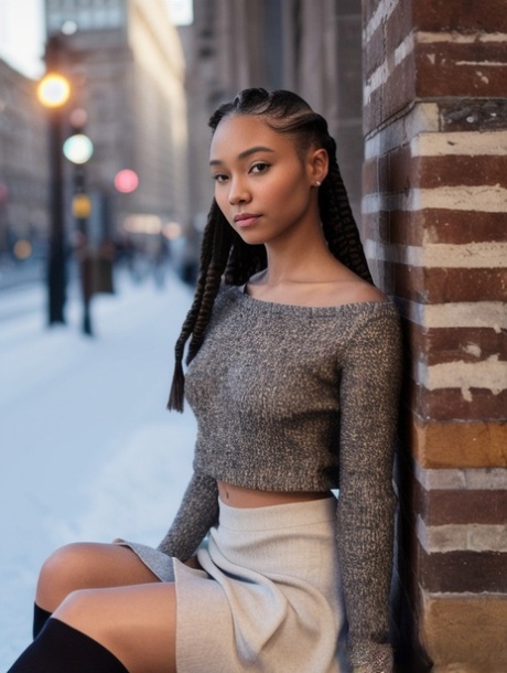 Showing off her stunning breasts, Ebony AI-generated model Betty Lester is the most popular celebrity.