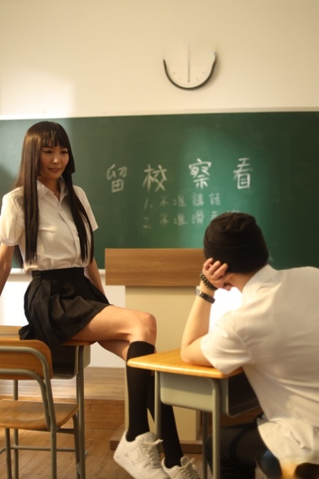 Asian Schoolgirl Li Zhiyan Gets A Thorough Dicking After Giving Head In Class