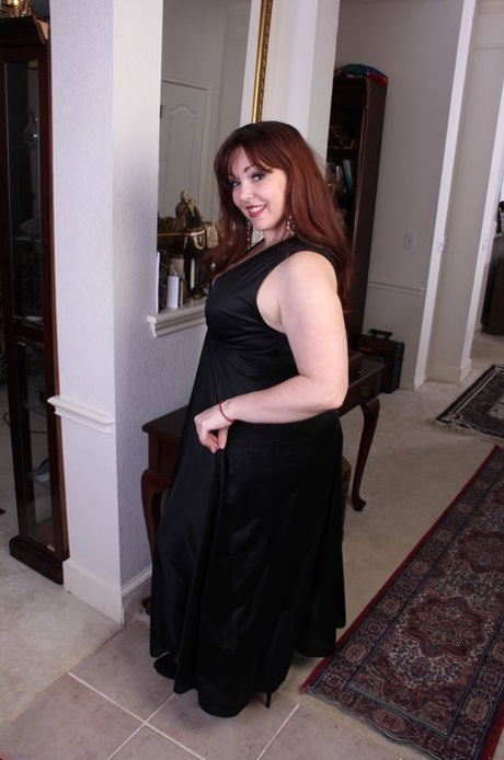 BBW's hot black dress in India is dressed with strips and dolls that are trimmed, while a couple of them engage in solo masturbation.