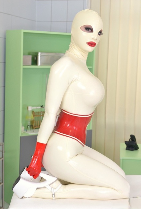 Naughty Nurse Latex Lucy Teases In Her Kinky Uniform & Toys Her Pussy