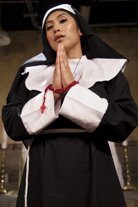 Kinky Asian Nun Mia Li And Horny Sophia Locke Undress And Pose In Lingerie