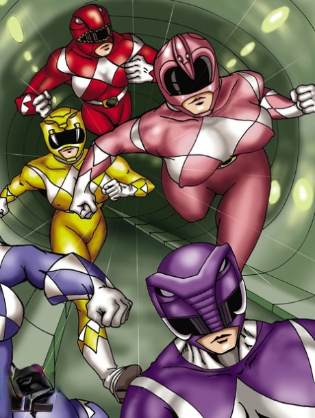 Cartoon Power Rangers Trannies Fuck A Villain After Capturing Him