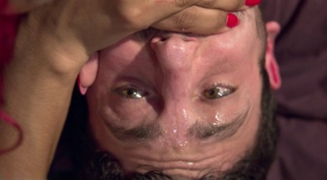 The redheaded parasite Daisy Ducati instills in their lone slave boys what to do, and she trains them in a 3some.