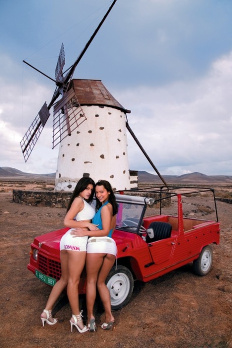 At one point, a 4some takes Natalia Zeta and Sabrina Sweet to the strip and ends their performance with an open fist while riding in a truck.